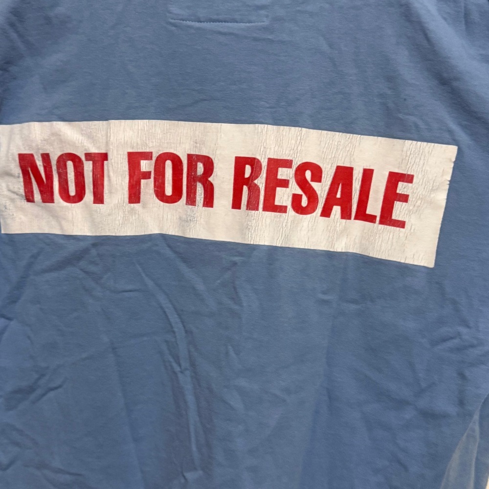 Baby K Not For Resale Skull Graphic T-Shirt Blue Large Made in USA - Picture 6 of 8